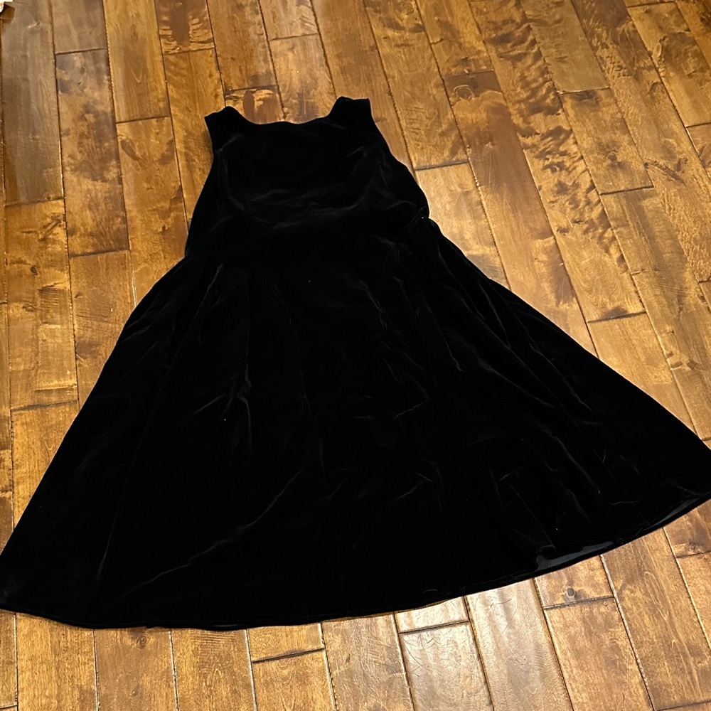 Cider Black Velvet Maxi Dress